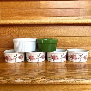 MIKASA Ultra Ceram SILK FLOWERS Ramekin Soufflé